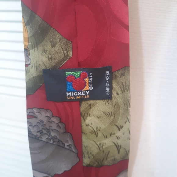 Disney vtg korea Mickey Donald duck silk tie *Y - Picture 2 of 4
